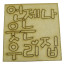 언제나 웃는 우리집/캐릭터 우드/판글씨/크기12cm*12cm/두께0.3cm