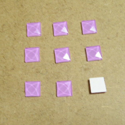 TL 1-6번/사각 타일비즈/1cm*1cm/보라/약100개