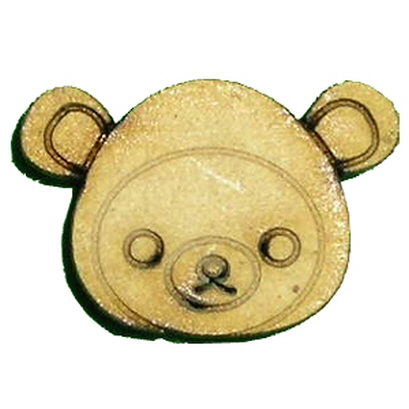 캐릭터우드 부착용(곰)/1봉지10개