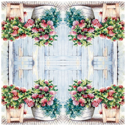 코트지 하다게/Cottage Hydrangea 냅킨/20장