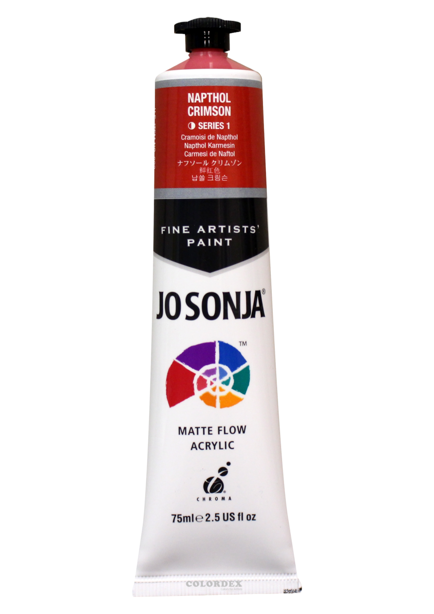 조소냐아크릴물감 75ml S1-117번 Napthol Crimson 납쓸크림슨