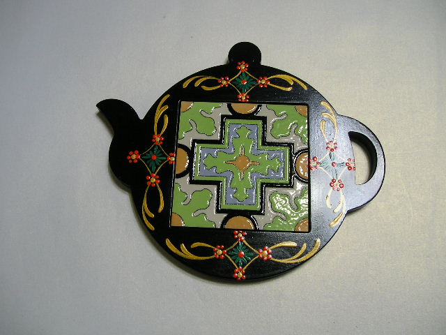 MDF/타일냄비받침/둥근주전자/타일은 별도 구매 상품입니다