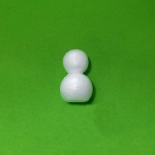 스치로폼 눈사람 중 몸통7cm 머리5.5cm 크기11cm