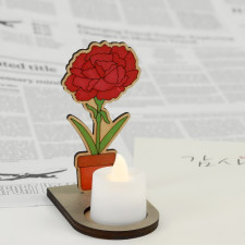 카네이션 화분 팬시우드 무드등