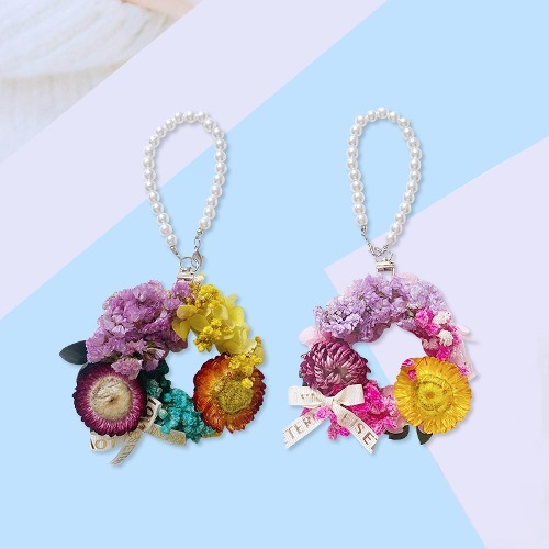 만들기DIY 미니플라워키링 (2종)