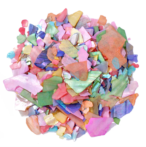 천연자개큰조각 레진아트 자개공예 6색1통 크기3mm~8mm