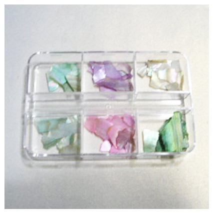 천연자개큰조각 레진아트 자개공예 6색1통 크기3mm~8mm