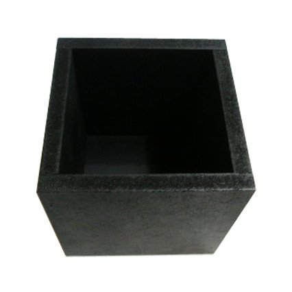 정사각 연필통 검정색 자개 반제품 가로10cm 세로10cm 높이10cm