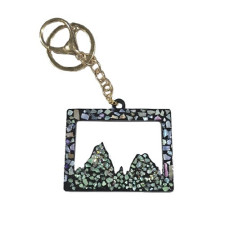 레진아트 자개 공예 검정아크릴 사각 독도 키링재료