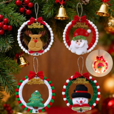 만들기DIY-펠트리스틀(크리스마스4종)