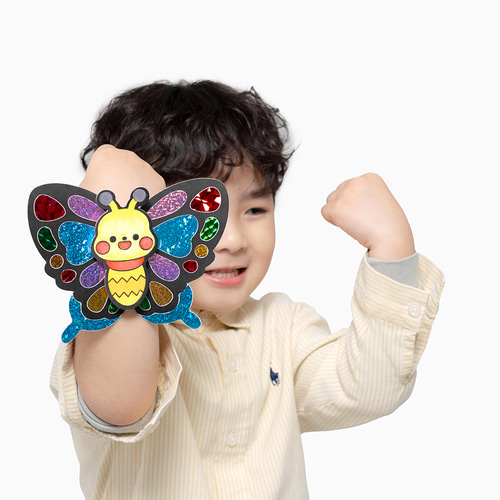 민화샵 봄만들기 포일아트 나비 팔찌 만들기